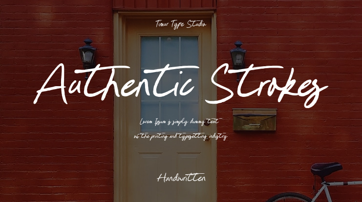Authentic Strokes Font