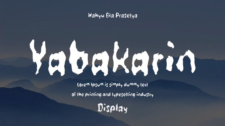 Yabakarin Font