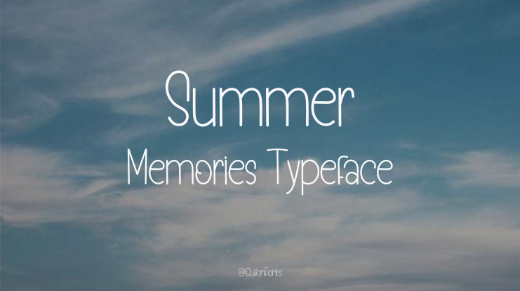 Summer Memories Font