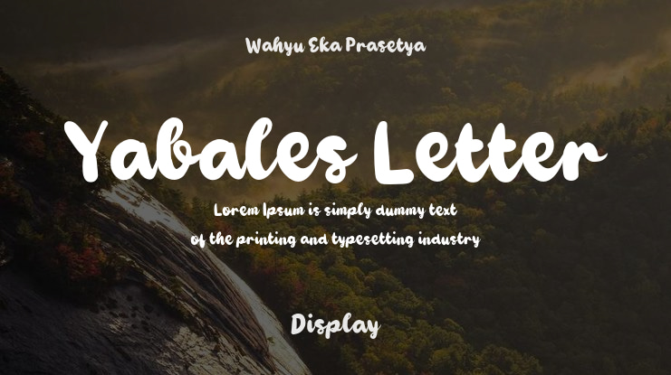 Yabales Letter Font