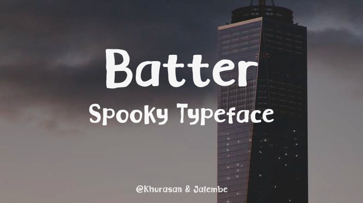 Batter Spooky Font