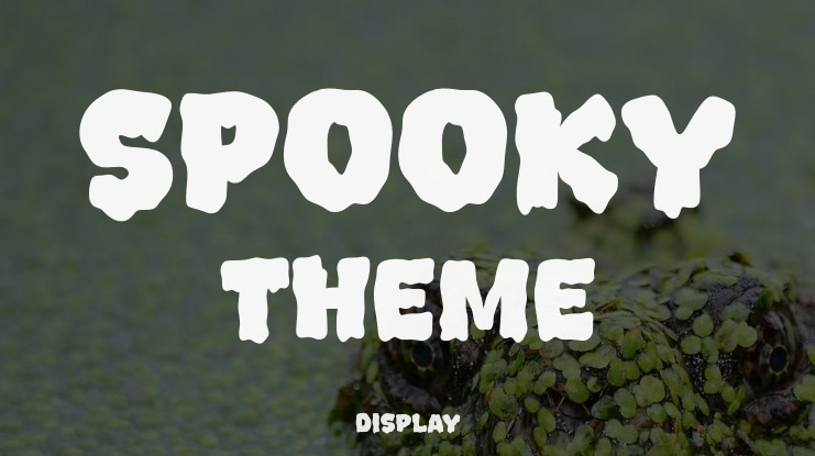 Spooky Theme Font