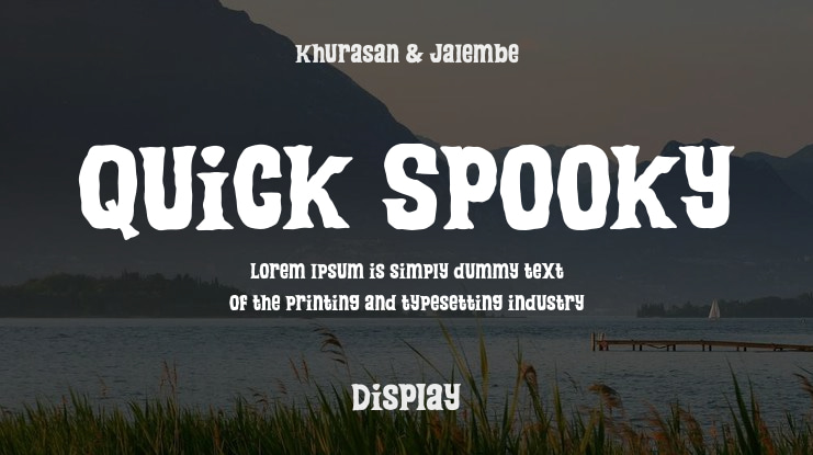 Quick Spooky Font