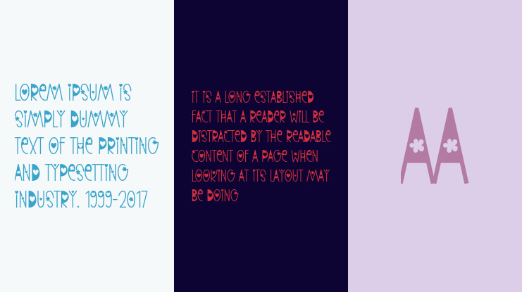 Buttercup Flower Font