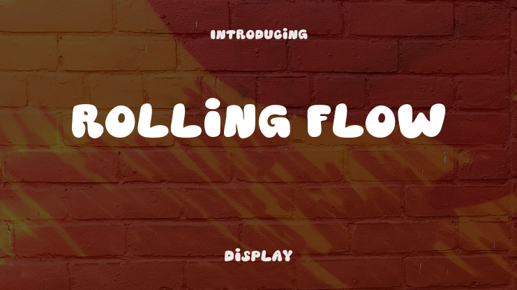 Rolling Flow Font