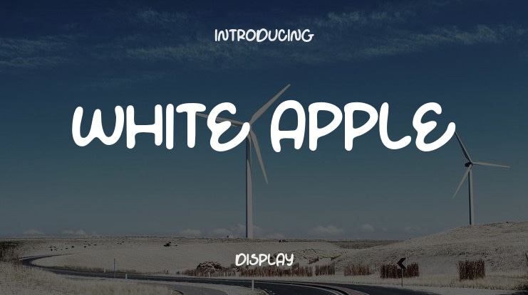 White Apple Font