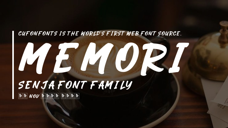 Memori Senja Font Family