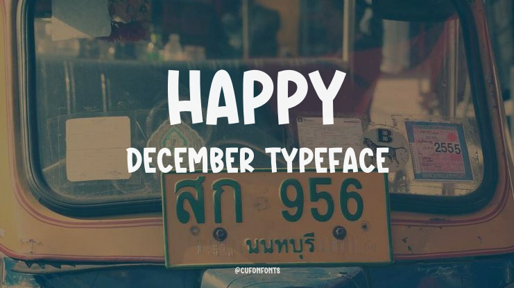 Happy December Font