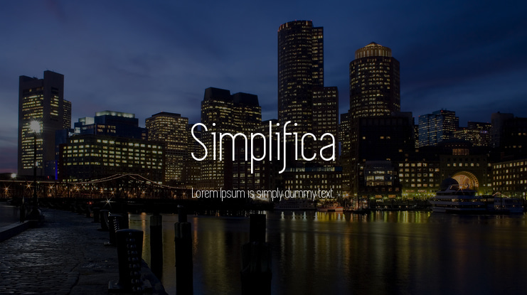 Simplifica Font