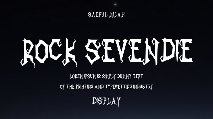 Rock Sevendie Font