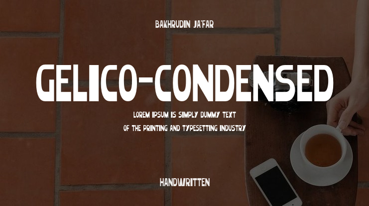 Gelico-Condensed Font Family