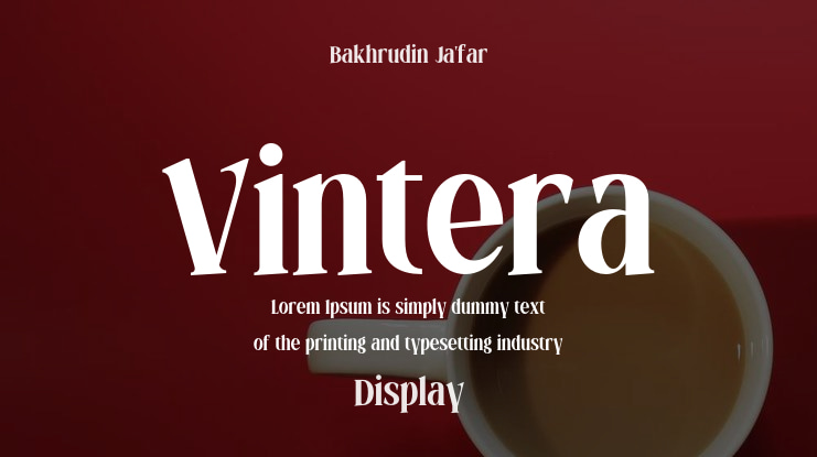 Vintera Font Family