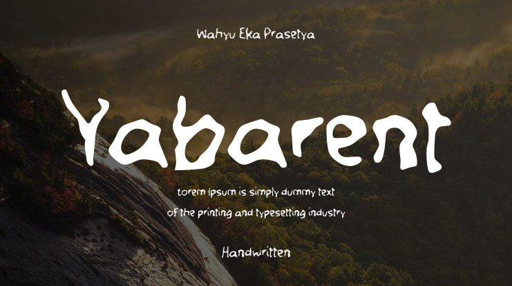 Yabarent Font