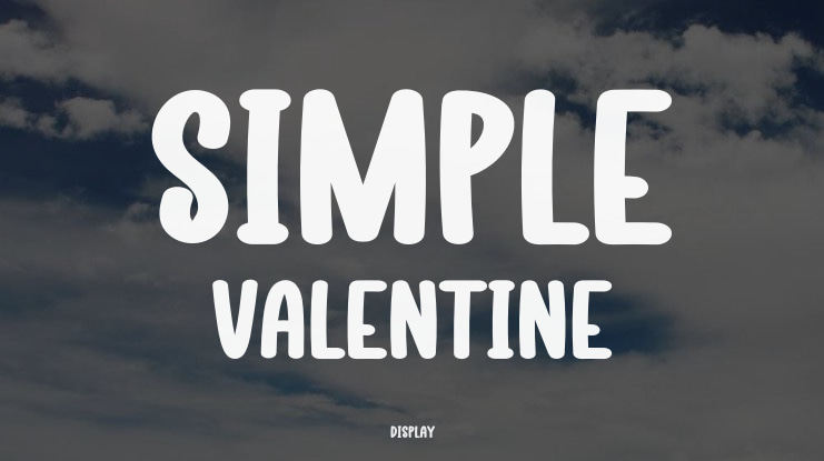 Simple Valentine Font