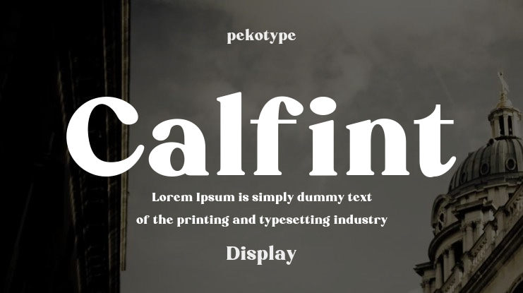 Calfint Font
