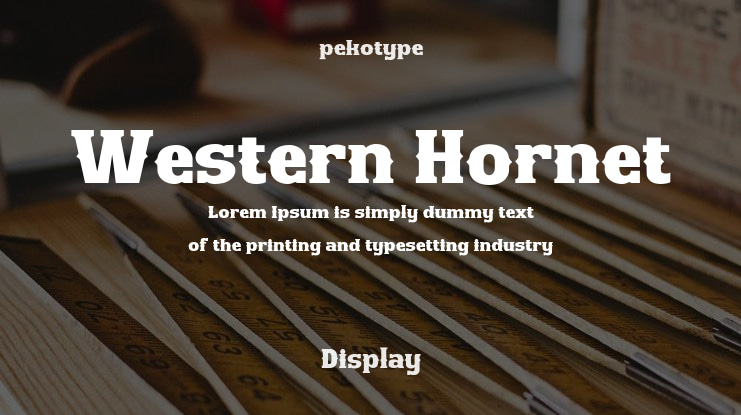 Western Hornet Font