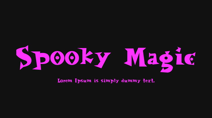 Spooky Magic Font