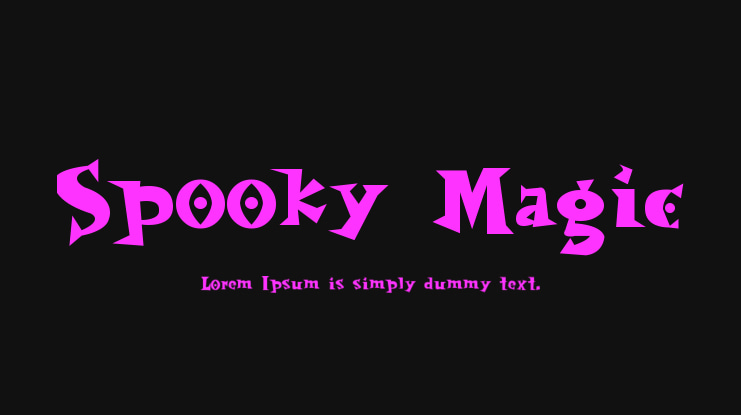 Spooky Magic Font