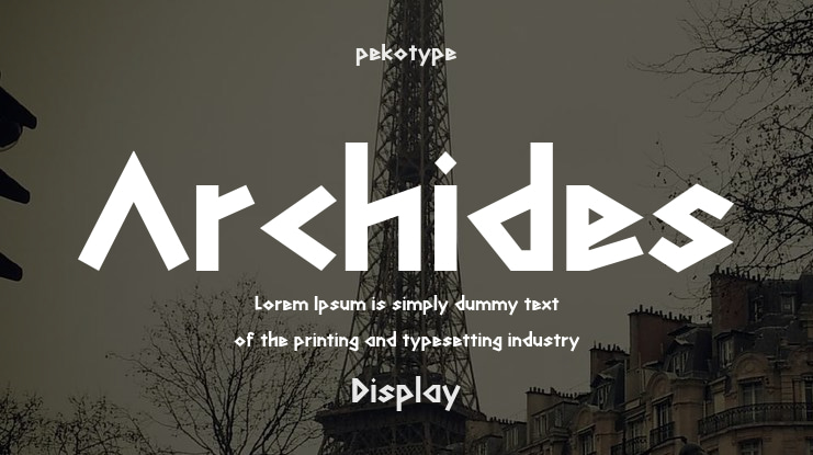 Archides Font