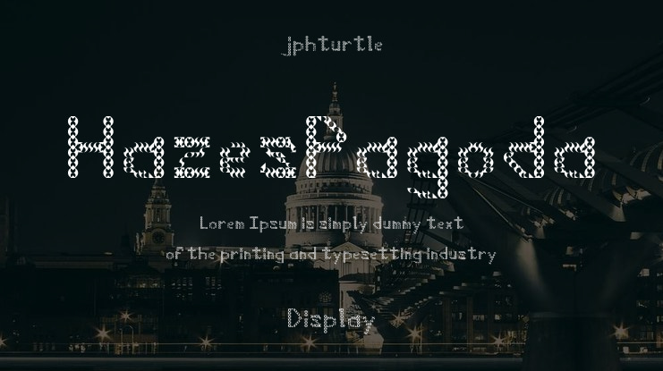 HazesPagoda Font