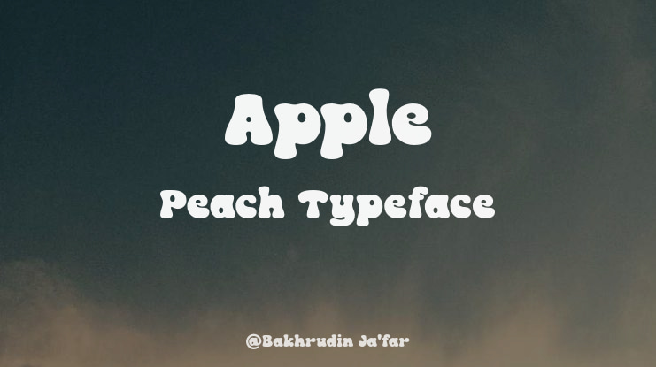 Apple Peach Font