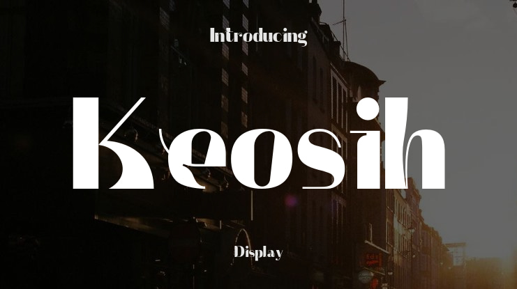 Keosih Font