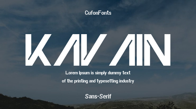 KAVAIN Font