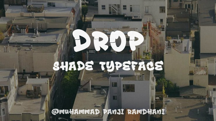 Drop Shade Font Family