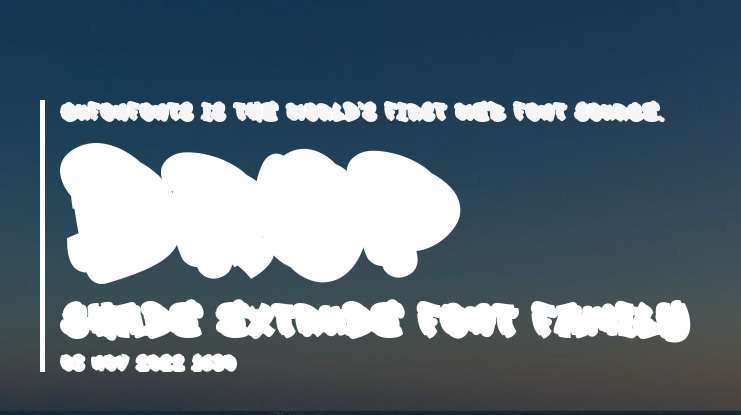 Drop Shade Extrude Font Family