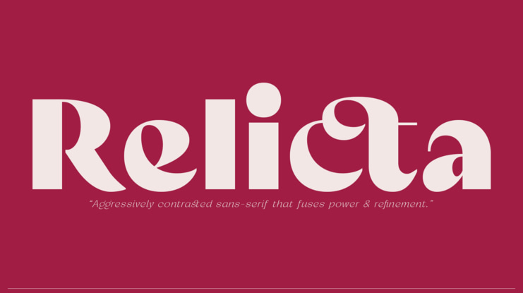Relicta Font Family