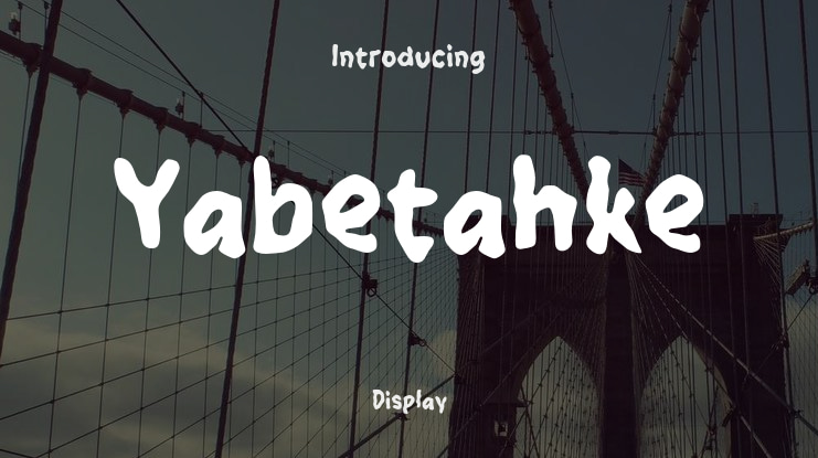 Yabetahke Font