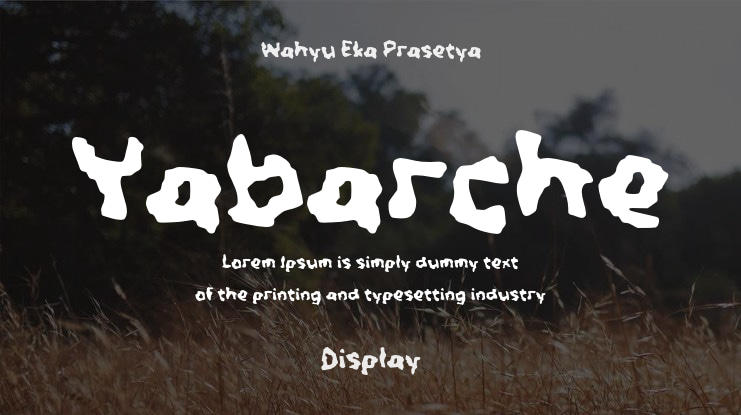 Yabarche Font
