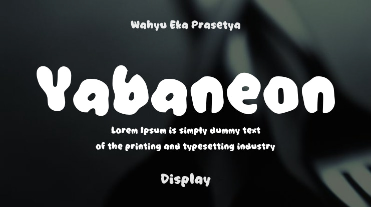 Yabaneon Font