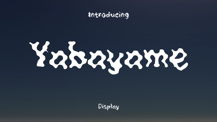 Yabayame Font