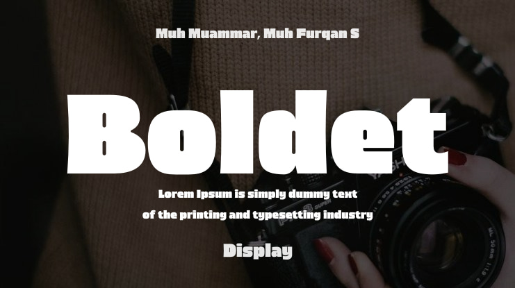 Boldet Font