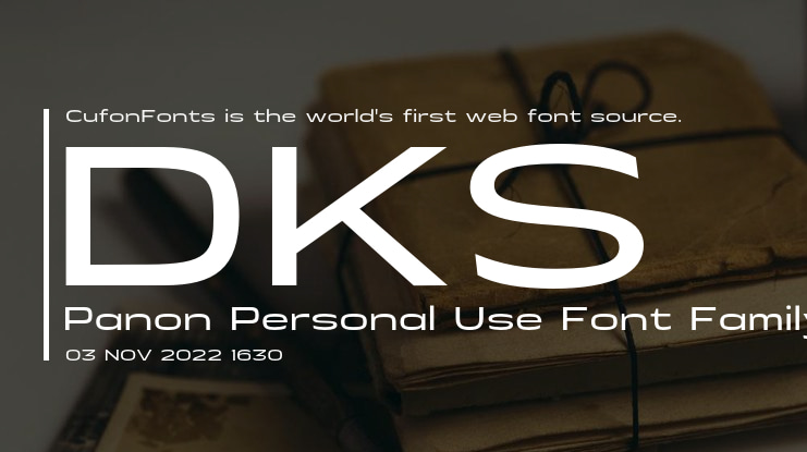 DKS Panon Personal Use Font Family