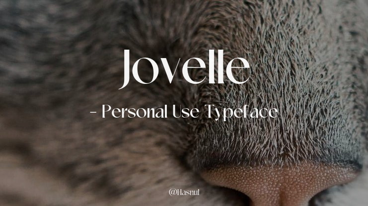 Jovelle - Personal Use Font Family
