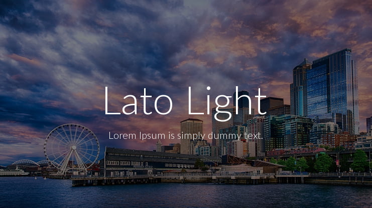 Lato Light Font