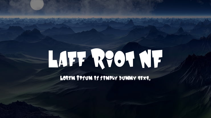 Laff Riot NF Font