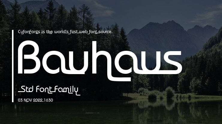Bauhaus Stash Font