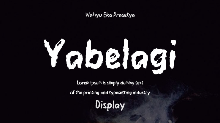 Yabelagi Font