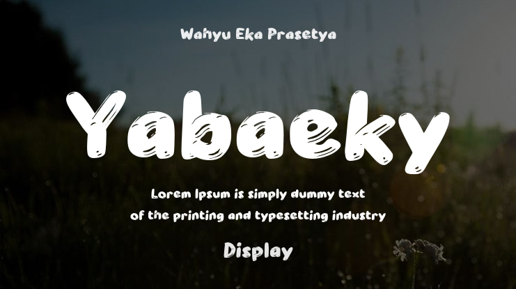 Yabaeky Font