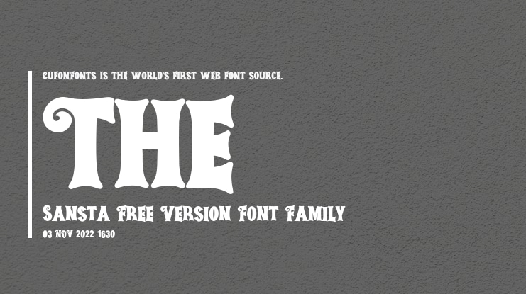 The Sansta Free Version Font