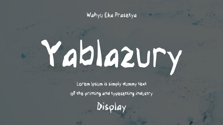 Yablazury Font