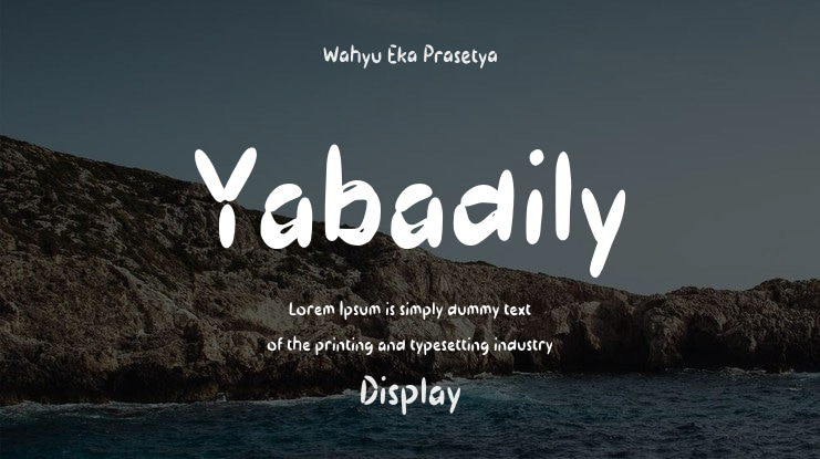 Yabadily Font