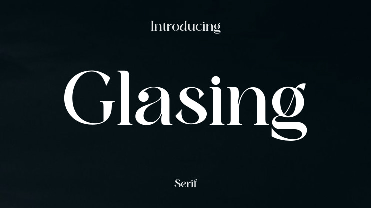 Glasing Font
