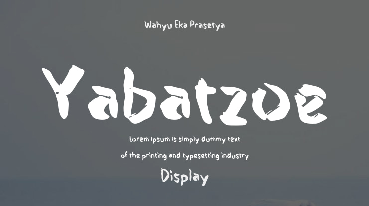 Yabatzoe Font