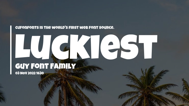 Luckiest Guy Font