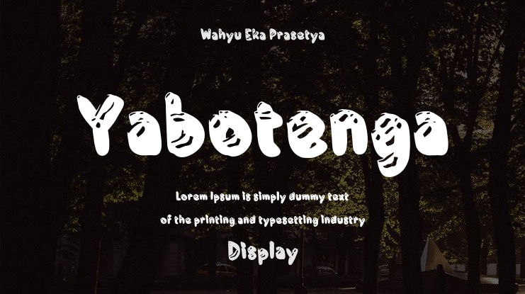 Yabotenga Font