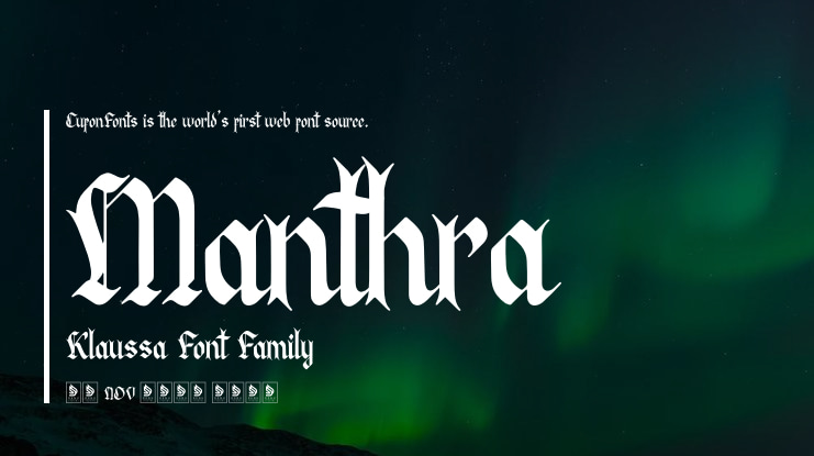 Manthra Klaussa Font